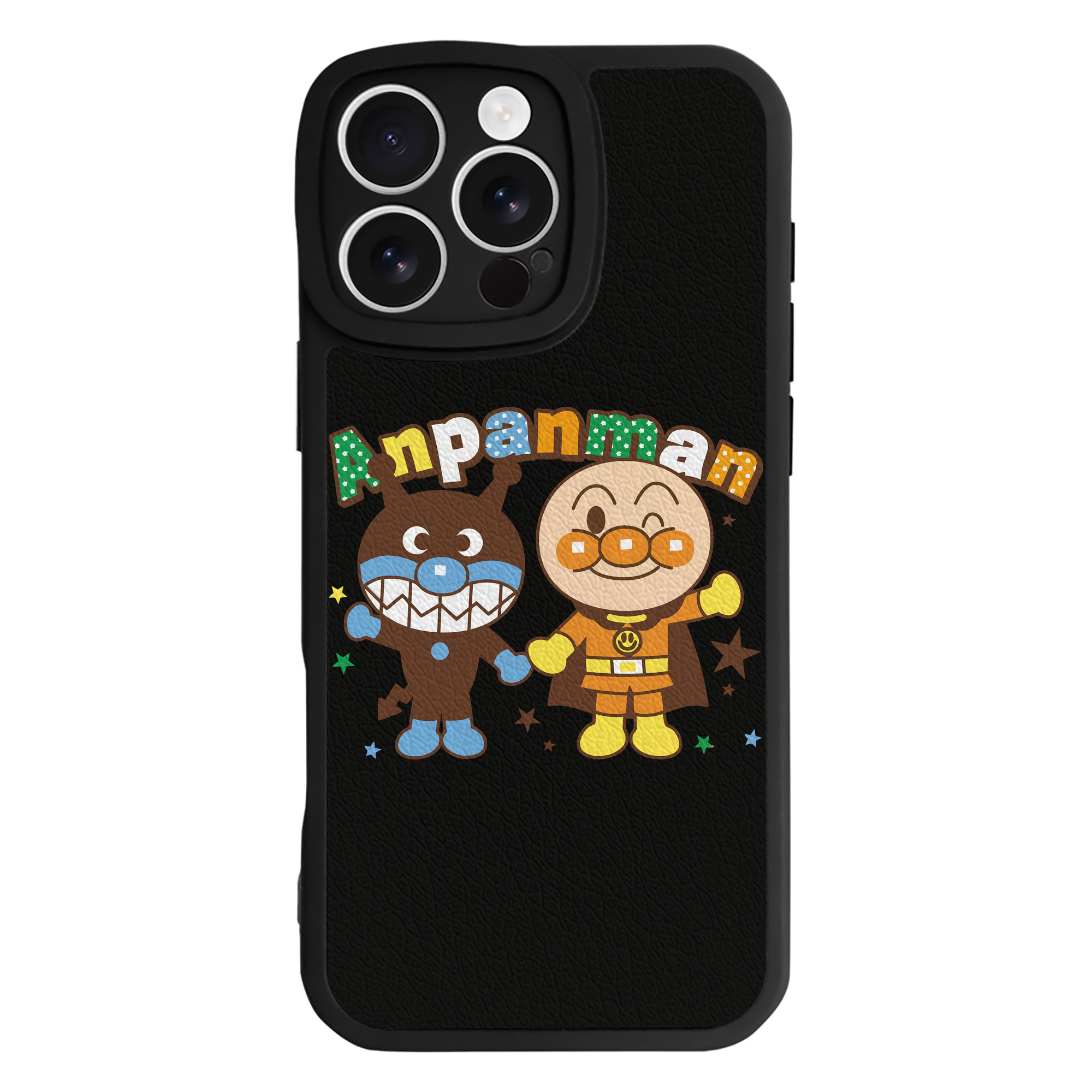 （画像用） アンパンマン Anpanman 【iPhone 16シリーズ対応】シリコンスマホケース（レザー調） 材質：シリコン